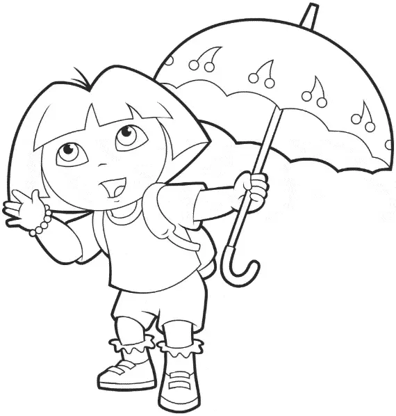 Dora com Guarda Chuva