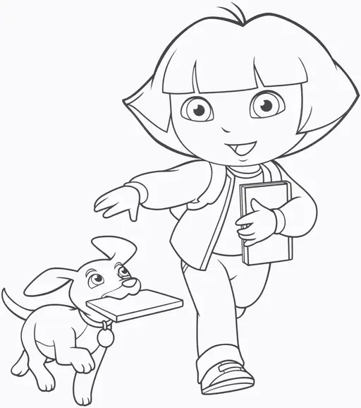 Dora Passeando com Cachorro
