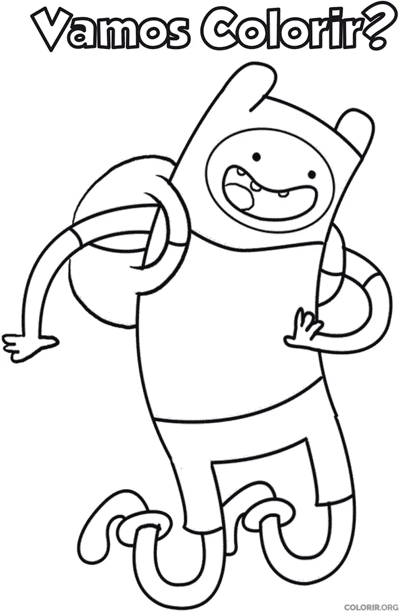 Desenho de Finn para colorir