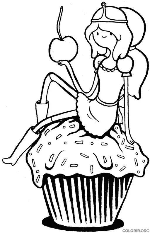 Princesa Jujuba com Cupcake