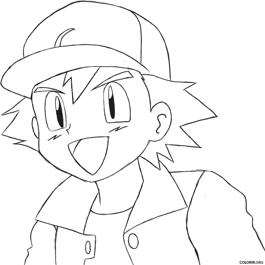 Ash para colorir