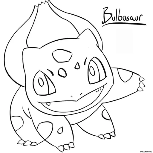 Bulbasaur para colorir