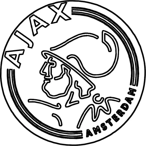 Simbolo Ajax colorir