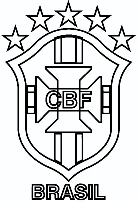 Simbolo Cbf colorir