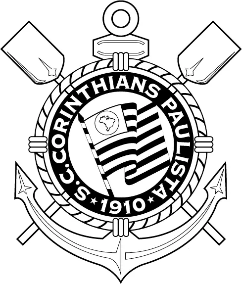 Simbolo Corinthians colorir