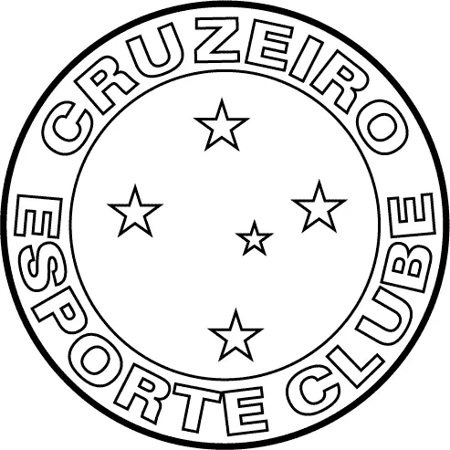 Simbolo Cruzeiro colorir