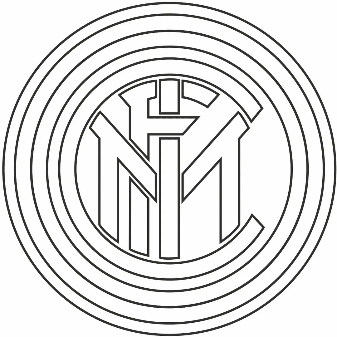 Simbolo Inter de Milao colorir