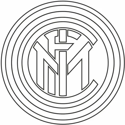 Simbolo Inter de Milao colorir