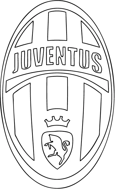 Simbolo Juventus colorir