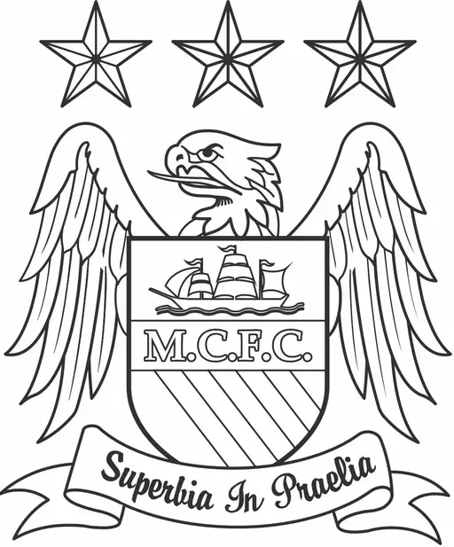 Simbolo Manchester City colorir