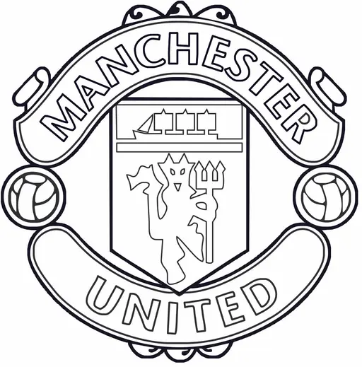 Simbolo Manchester United colorir