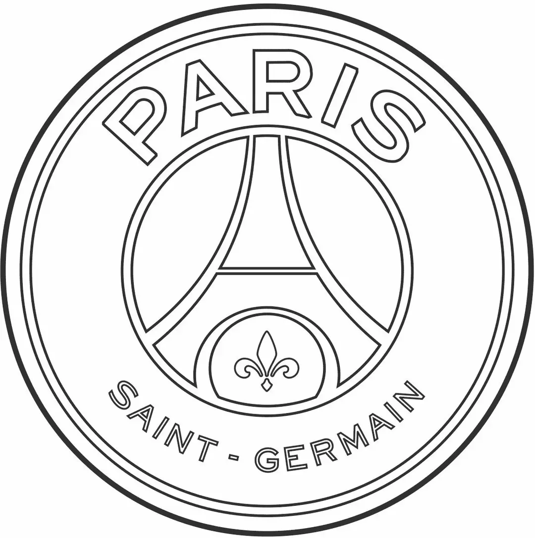Simbolo Paris Saint Germain colorir