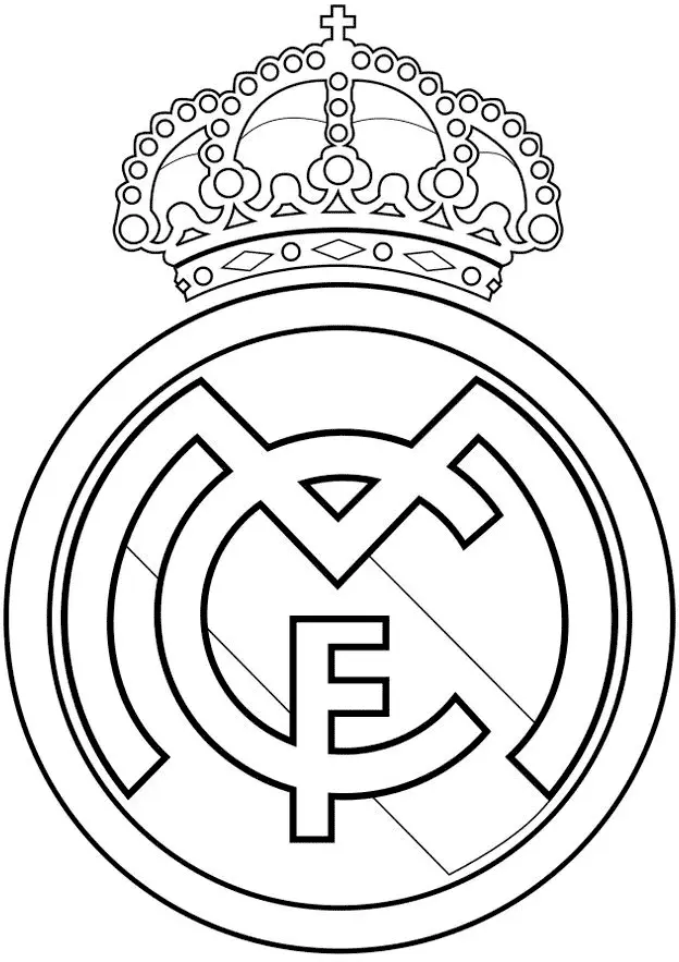 Simbolo Real Madrid colorir