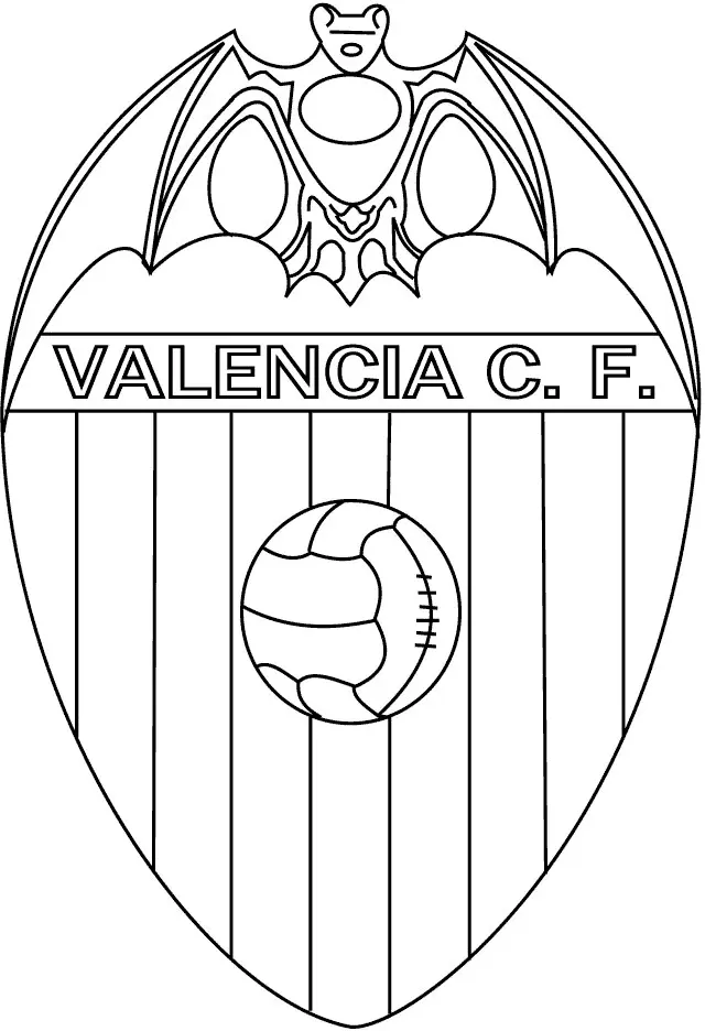 Simbolo Valencia colorir