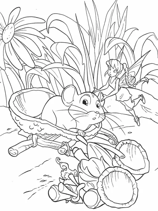 Tinker Bell com seu Hamster